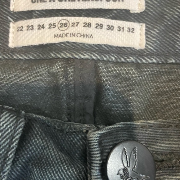 One Teaspoon black denim skirt size 26 - Picture 2 of 3